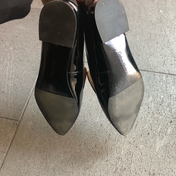 Calvin Klein Patent Leather Flats - Picture 3 of 7